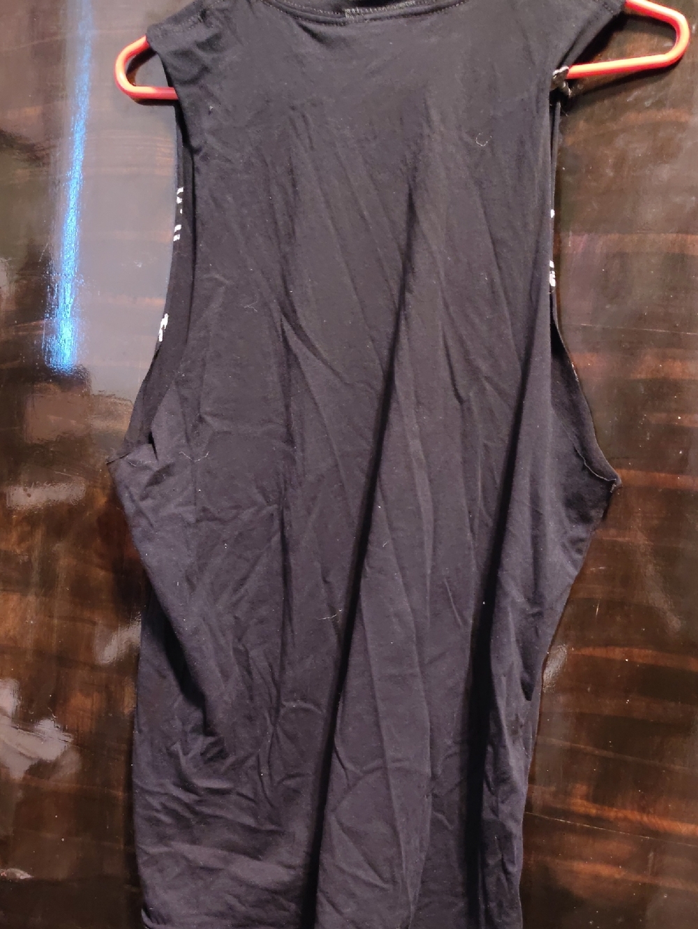 Sovrin Black Distressed Rune Print Muscle Tank - Picture 2 of 4